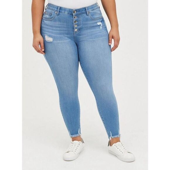 Torrid Bombshell Skinny Premium Stretch High-Rise Jean (14R) - Picture 1 of 10